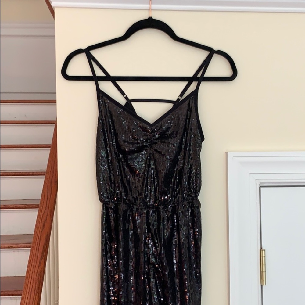 Black Sequin Jumper